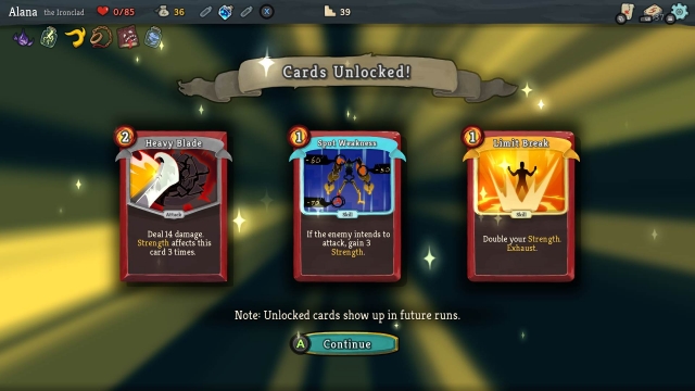 Unlocking cards in Slay the Spire